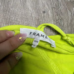 Frame NWOT  Women's‎ Neon Yellow Spaghetti Strap Tank Bodysuit Size Medium Photo 6