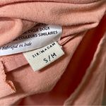 100% cotton pink peach button down spa robe sz S/M Photo 7