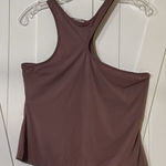 Free People NWOT  Intimately Brown Asymmetrical High Neck Tank Top Sz L Photo 0