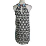 Anthropologie TMHL Embroidered Sleeveless Shirt Dress Black Size S Photo 3