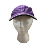 Infinity Headwear Purple Adjustable Baseball Cap With White Stitching & Black Tr Photo 0