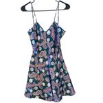 Violets & Roses vintage Womens large sleeveless green paisley clock print dress Photo 0