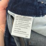 Dark Wash Straight Leg Jeans Blue Size 31 Photo 3