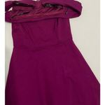 Lulus Season of Fun Off The Shoulder Mini Skater Magenta Pink Purple Dress XS Purple Photo 10