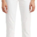 Levi's  711 Women's White Studded Mid Rise Skinny‎ Ankle Jeans Light Wash 12 New Photo 0