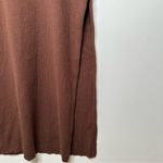 Anthropologie Daily Practice by  Brown Slim V-Neck Ribbed Dress Size Medium Photo 5
