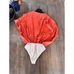 NWOT AZULU Button Up Short Sleeve Blouse Size XSmall Orange Photo 1