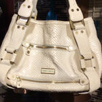 Jimmy Choo  large satchel cream color with gold hardware Photo 0