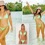 Meshki  Green Aliza String Tie Swim Bottoms Photo 1