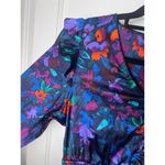 The Pioneer Woman Blue Long Sleeve Boho Floral Flounce Mini Dress Size Small Photo 6