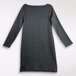 Gap  Medium Dress Gray Boatneck Midi Long Sleeve‎ Party Formal Neutral Stretchy Photo 5