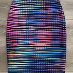 Joseph Ribkoff  High Rise Multicolor Penscil Skirt Size 6 Photo 0