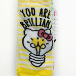 Hello Kitty  Womens No Show Socks Sanrio Cute Nerdy Girly Gift Colorful Striped Photo 6