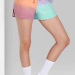 Wild Fable NWT Purple Ombré Orange Blue Tie Dye Fleece Shorts Soft Colorful New Photo 0