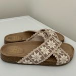 Haute Hippie  Makayla Crochet Sandals Cream Tan Size 6.5 Photo 2