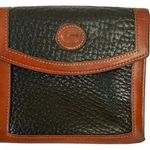 Dooney & Bourke Vintage Black AWL British Tan Trim W06 Large Credit Card Wallet Photo 0