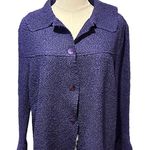 RAFAEL WOMANS Blouse/Light Weight Jacket Women Sz. L Purple Crinkle Bell Sleeves Size L Photo 0
