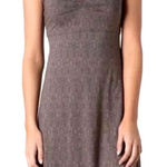 Toad & Co Toad & Co Rosalinda Dress Brown Geometric Print V Neck 3/4 Sleeve Small Casual Photo 0