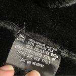 Colebrook Classics Genuine‎ Suede Leather Faux Fur Lined Hooded Jacket Small Black Photo 8