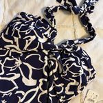 Leilani navy and white floral one piece sz 10 Blue Photo 1