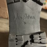 Sam Edelman Womens Jennifer Combat Boots Size 7.5 White Leather Textured Zip Up Photo 6