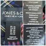 Jones New York Women’s 1X Plaid Stretch Ankle Pants Multicolor Tartan Pull-On Photo 4