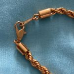 The Great Vintage gold plated rope necklace. 18 in long.  shape. Photo 1
