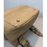 Tignanello Almond Pebbled Leather Handbag Purse READ Photo 8