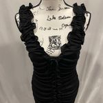 Kay Unger 90’s-Y2K corset tie front ruffle ruched sexy mini dress 🔥🔥 Photo 11