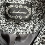 AMBIANCE TEXTURE PEA COAT SZ: M Black Size M Photo 7