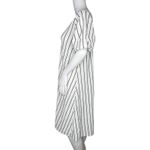 ZARA Dress Womens Small White Black Stripe Lightweight Neutral Gauzy Lagenlook Photo 2