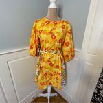 Never Fully Dressed St Clements Mini Dress Citrus Print Orange Fruit Sz 6 Yellow Photo 2