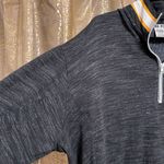 PINK - Victoria's Secret PINK Victoria’s Secret dark gray/white/yellow logo pullover, size L, NWOT Photo 7