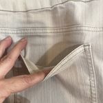 Chico's Cream Pull On Cotton Blend Capri Cropped Stretch Leggings Women Sz 2 Photo 7