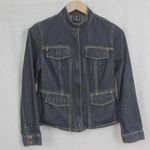 INC International Concepts Ladies' Moto Styled Denim Jacket Small Petite Blue Size undefined Photo 0