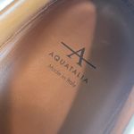 Aquatalia  Leather Bone Weave Slip On Sneakers 9 Photo 8