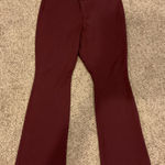 Old Navy Maroon Pixie Flare Pants Photo 0