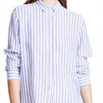 Rails  Sydney Long Sleeve Button Down Shirt in Boracay Stripe size Medium $148 Photo 0