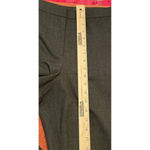 St. John Women’s 12 Diana Wool Blend Dress Pants Wide Leg Pleated Gray High Rise Photo 2