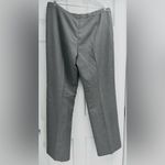 Kasper  Women's Trouser Pants Grey Plaid Flat Front Lined High Rise Size 14 New! Photo 3