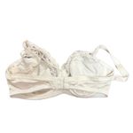 Vintage Carnival Ivory Satin Lace Bra Romantic Lingerie 38D Cream White Size undefined Photo 3