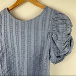 Free People  Star Struck Puff Sleeve Open Back Top Crop Sz Small Photo 5