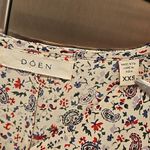 πDOENπ Pietra Dress ~ Cream Saint Claude Paisley Print 100% Silk XXS Photo 10