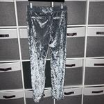 Emma & Sam  Crushed Velvet Straight Leg Pants Silver Size Medium Photo 3