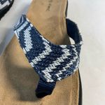 Easy Street NWOB Navy & White Woven flip-flop sandals size 7.5 Photo 5