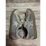 Shu Shop Paula Sneakers Women's Size 6.5 Ice Silver Rhinestone Bling Lace Up Photo 6