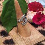 CZ AAA Vine Brass Rhodium Ring size 9 Silver Photo 6