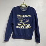 ZARA x SMILEY ® Originals Blue Faded Sweatshirt Sz M Photo 1