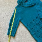 Etcetera Woman’s Blue Knit Cotton Sweater/Cardigan, Sz M Photo 12