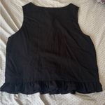 Only Black Sleeveless Ruffle Hem Top Photo 3